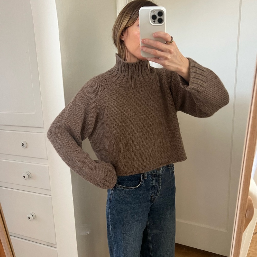 Ozma Of California Eugene Turtleneck Sweater, Bark